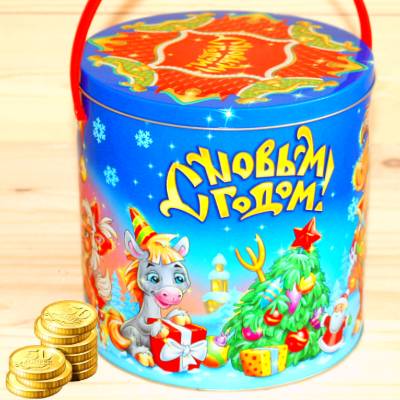 Недорогой детский новогодний подарок 1000 грамм в Дубне